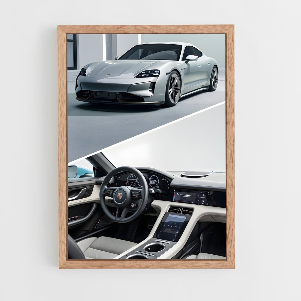 Poster Intérieur Taycan Turbo GT – affiche Porsche (vue 4)